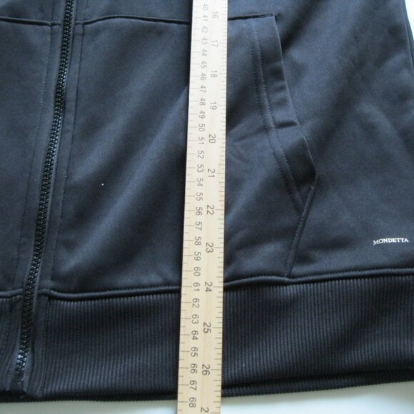 Mondetta Men's Stretch stand up collar Full Zip Hoodie Jacket  black L (0682) - Picture 9 of 11